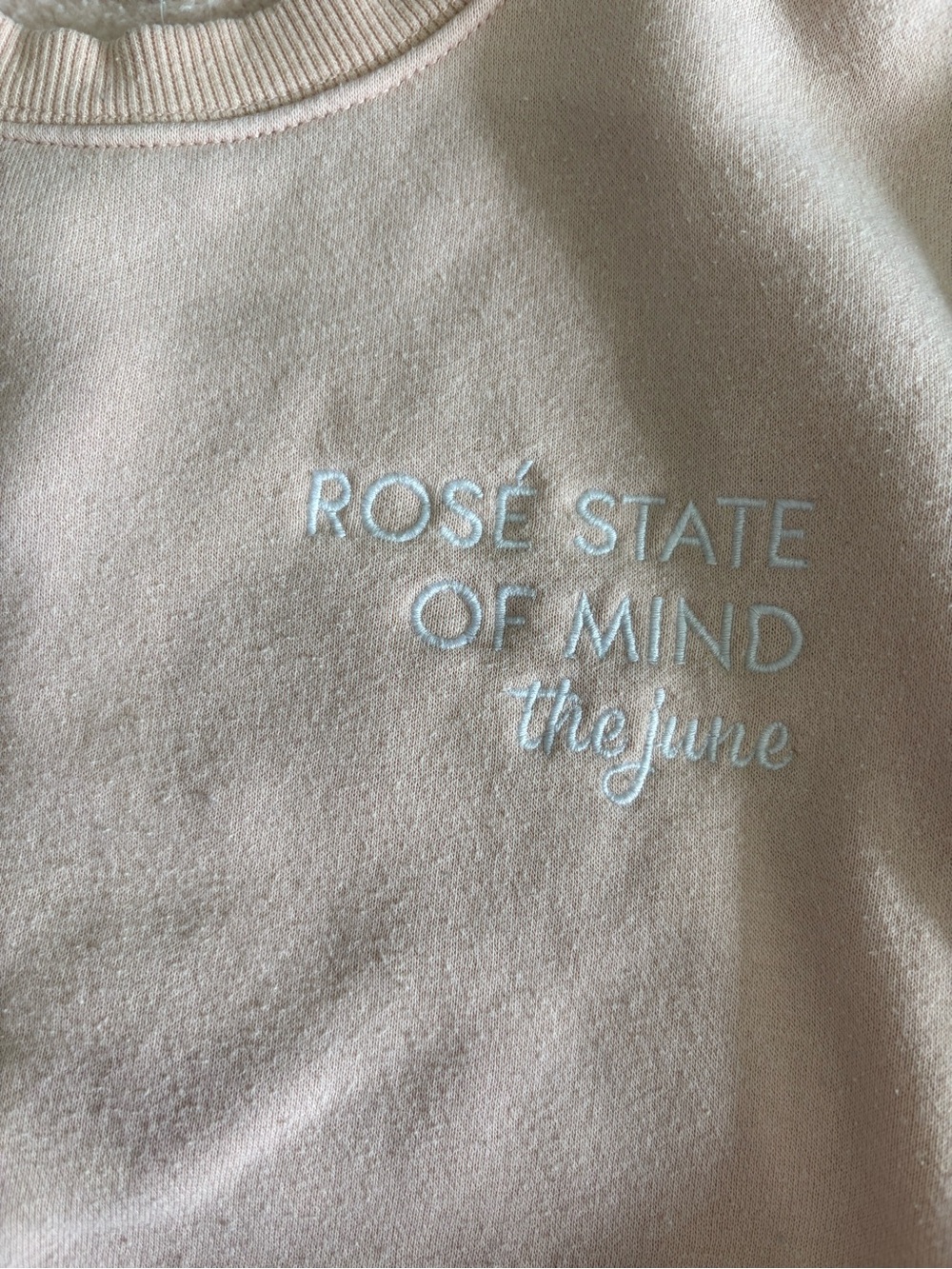 Brunette the Label X The June Rose State of Mind Crewneck S/M - Picture 2 of 4